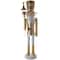 6ft. Gold & Silver Metal Standing Nutcracker Sculpture